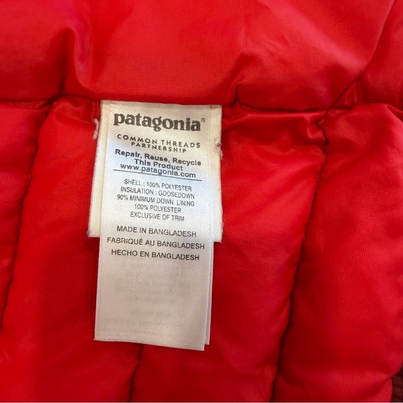 Patagonia Women’s Down Sweater Jacket Potters Red Small - Picture 6 of 12